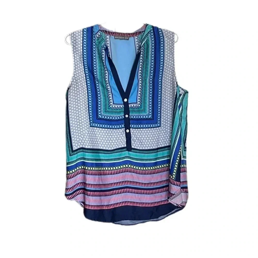 Brixton Ivy Sleeveless Tunic Blouse Women’s Large